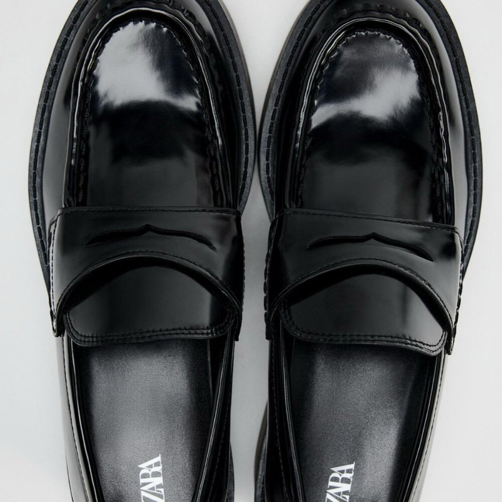 Zara black loafers Fall 2024